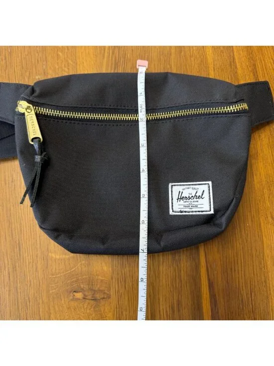 HERSCHEL SUPPLY CO. Settlement Hip Pack Black Waist Bag Adjustable Fanny Pack - Picture 6 of 12